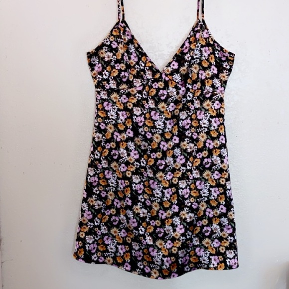 FLORAL SILK SLIP-ON DRESS - Picture 2 of 2